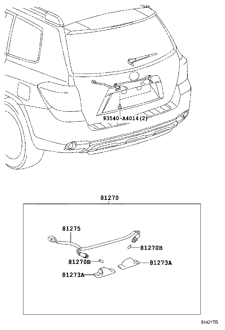 Toyota 81270-48011 LAMP ASSY, LICENSE PLATE