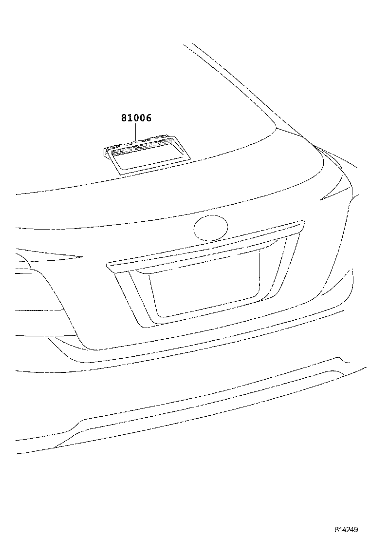 81006-20040-C0 LAMP SET, STOP CENTER product image