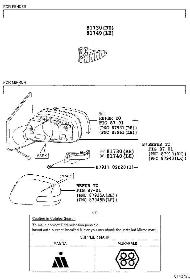 81730-02110 LAMP ASSY, SIDE TURN SIGNAL, RH product image