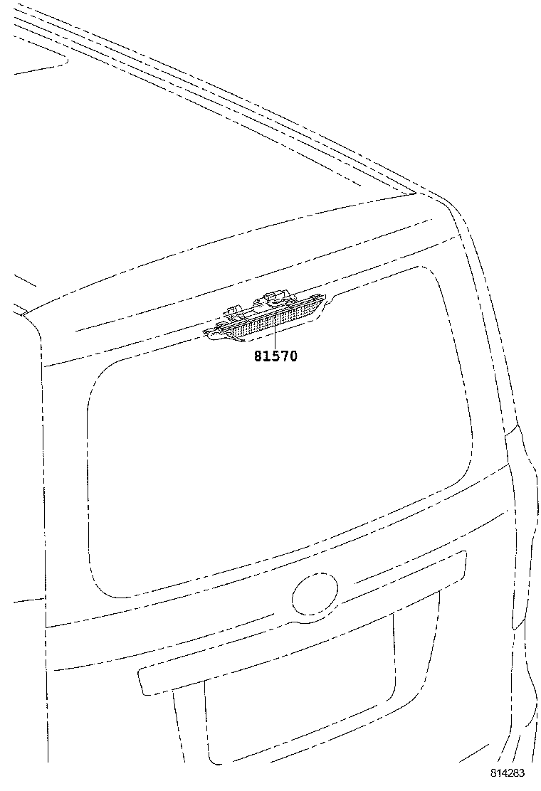 81935-28020 CORD ASSY, CENTER STOP LAMP product image