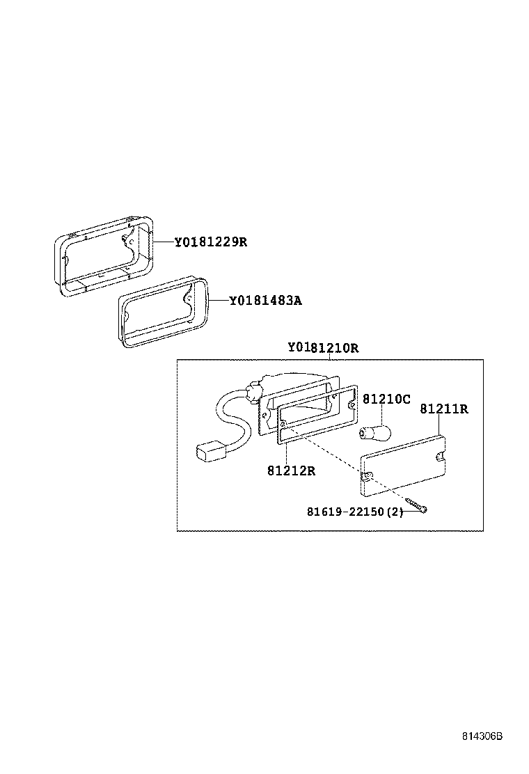 81481-28240 BRACKET, REAR FOG LAMP product image