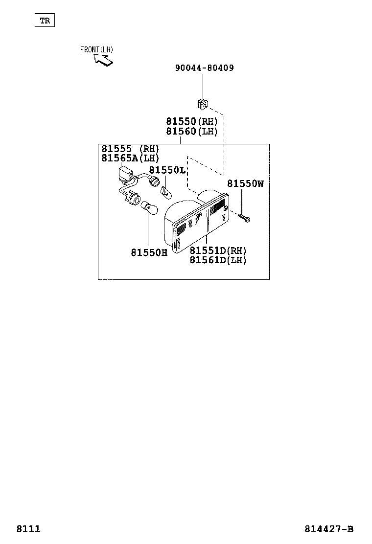 93540-65025 SCREW(FOR RR COMBINATION LAMP) product image