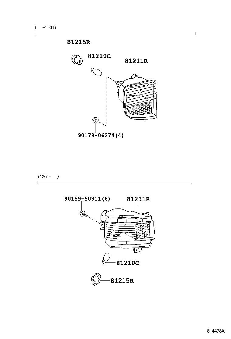 81456-60050 LENS, REAR FOG LAMP product image
