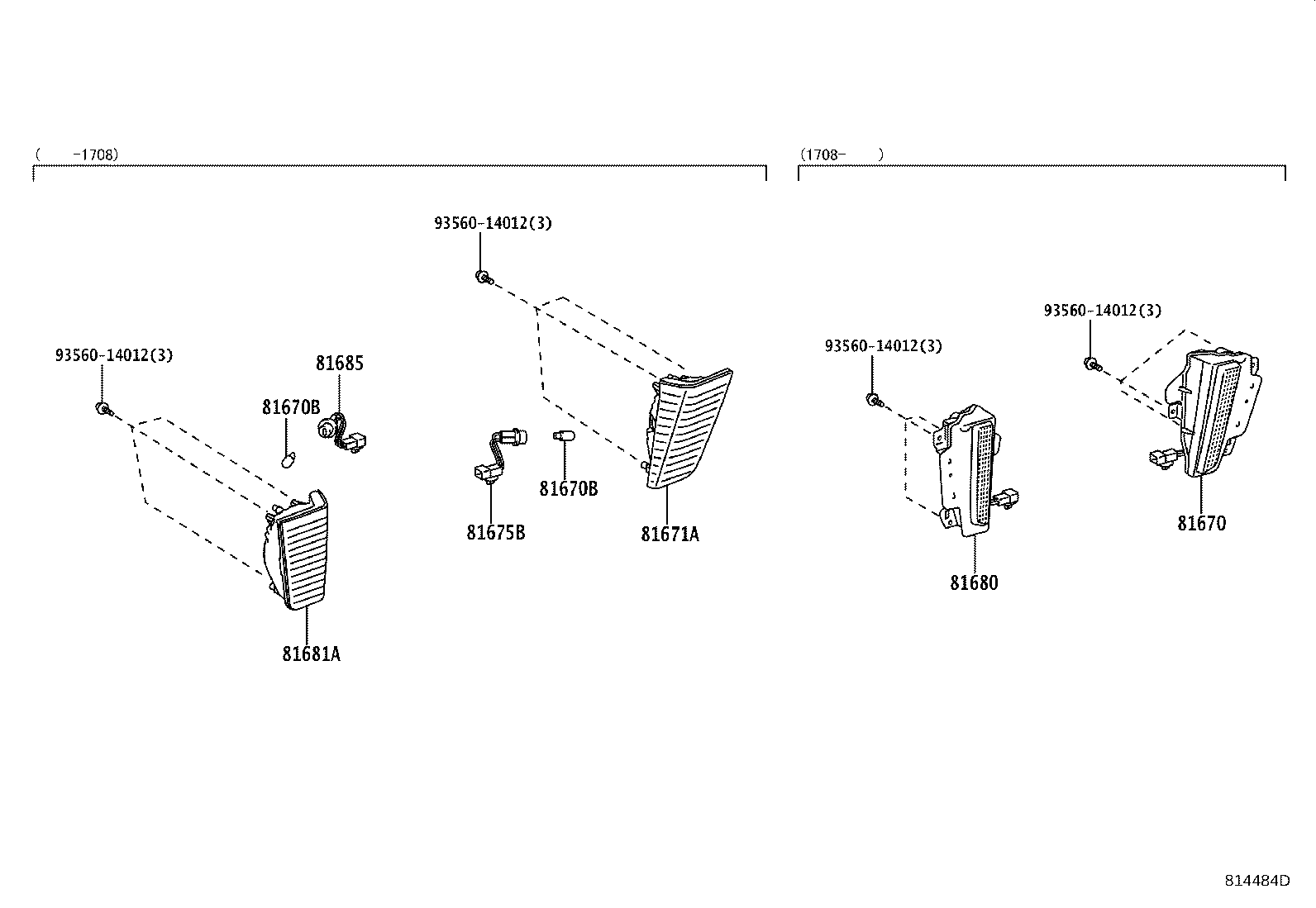 81680-60100 LAMP ASSY, BACK UP, LH product image