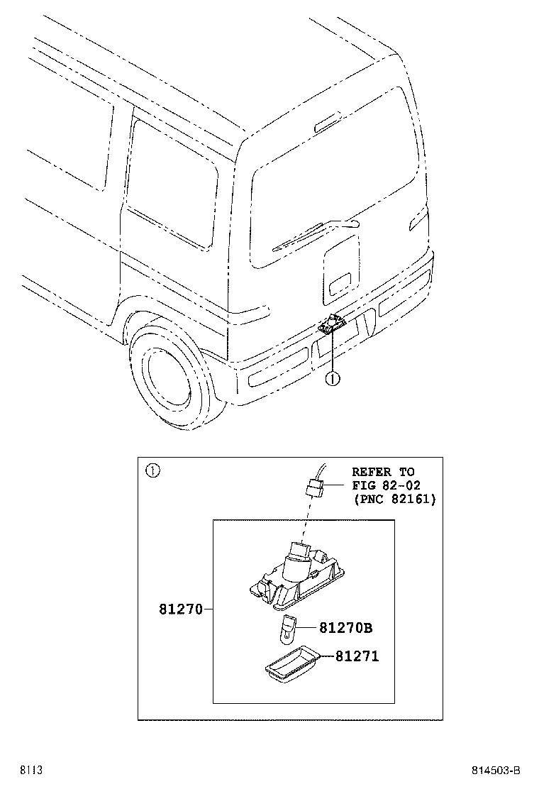 81270-B2010 LAMP ASSY, LICENSE PLATE product image