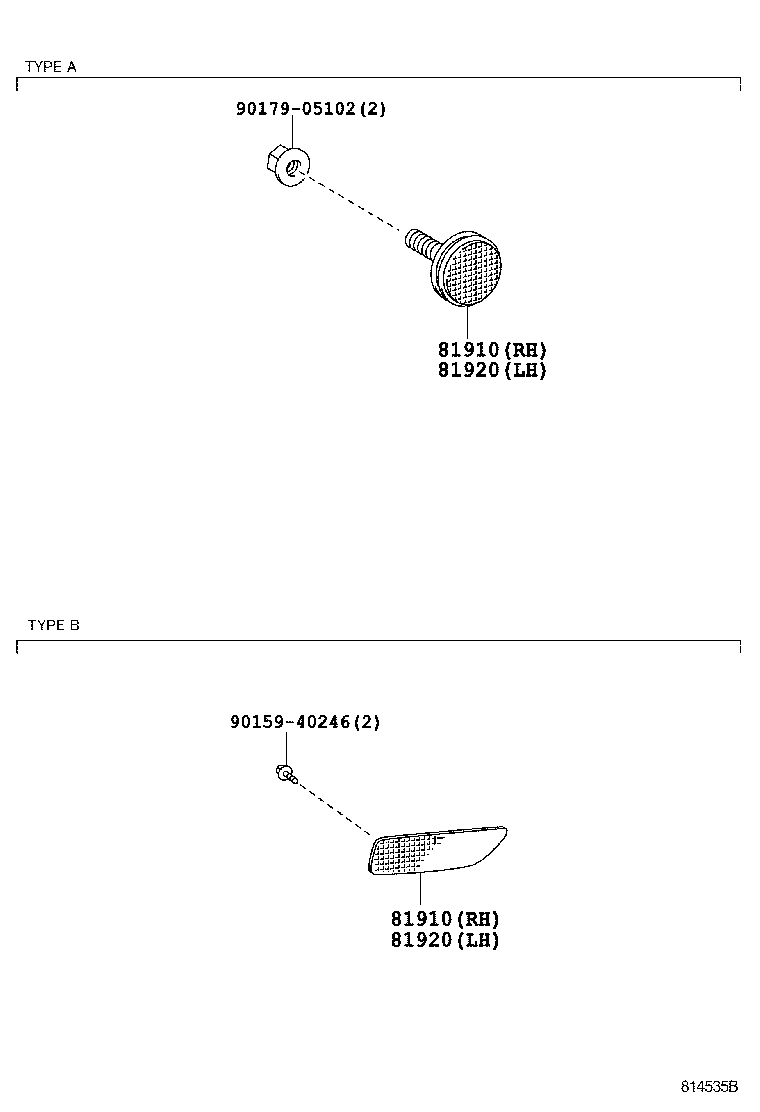 81910-02060 REFLECTOR ASSY, REFLEX, RH product image