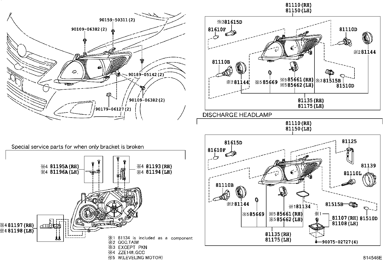 81107-02771 COMPUTER SUB-ASSY, HEADLAMP LIGHT CONTROL, RH product image