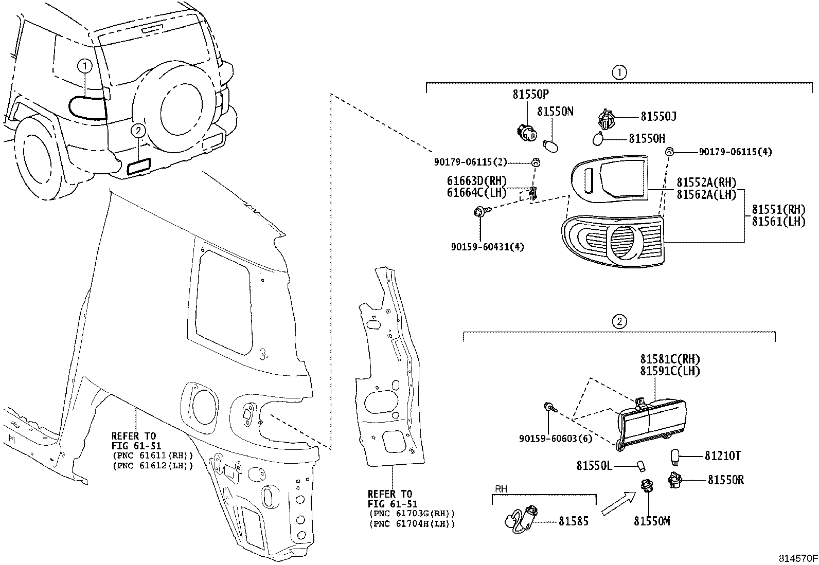 81551-35341 LENS, REAR COMBINATION LAMP, RH product image