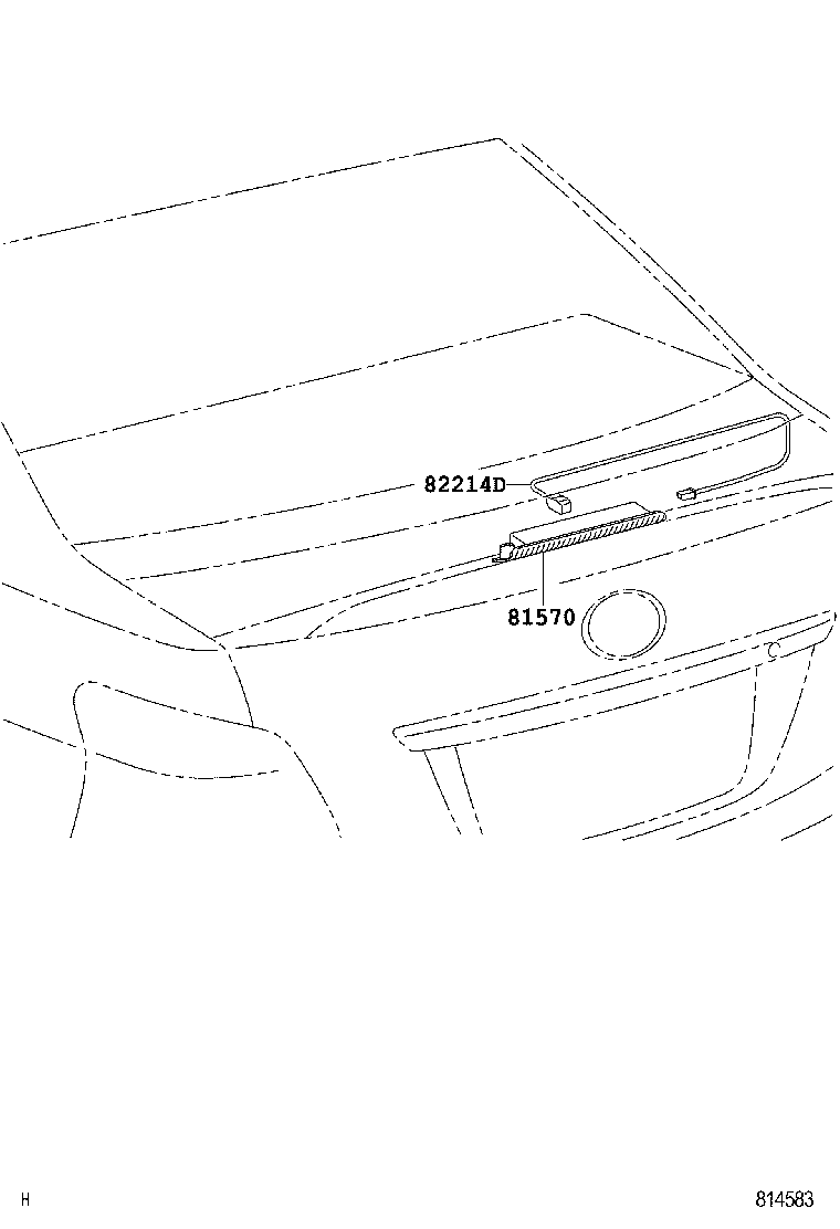 81570-0D100 LAMP ASSY, CENTER STOP product image