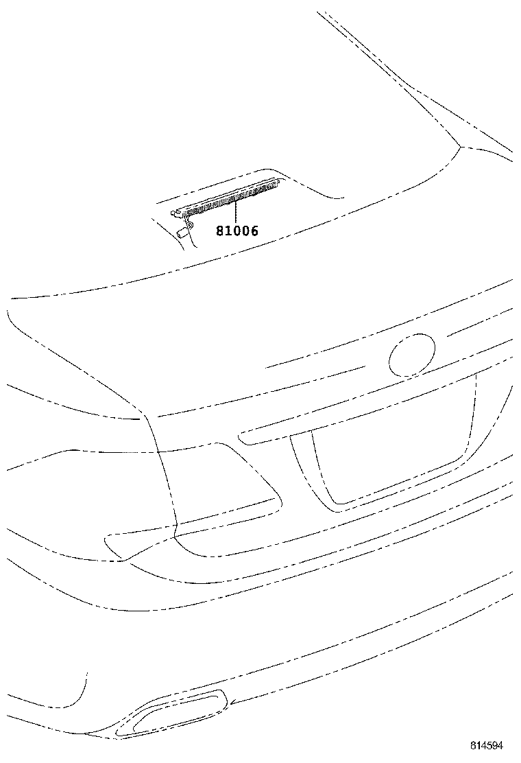 81006-30020 LAMP SET, STOP CENTER product image