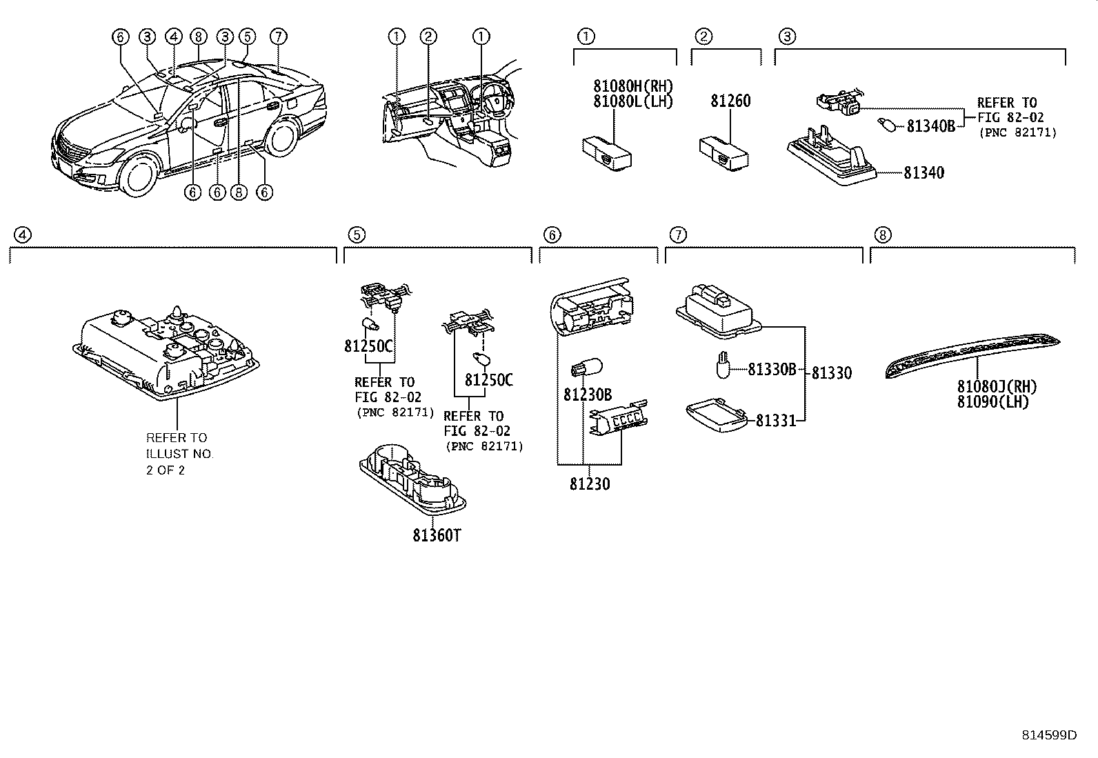 81090-30010-B0 LAMP ASSY, INTERIOR ILLUMINATION, NO.2 product image