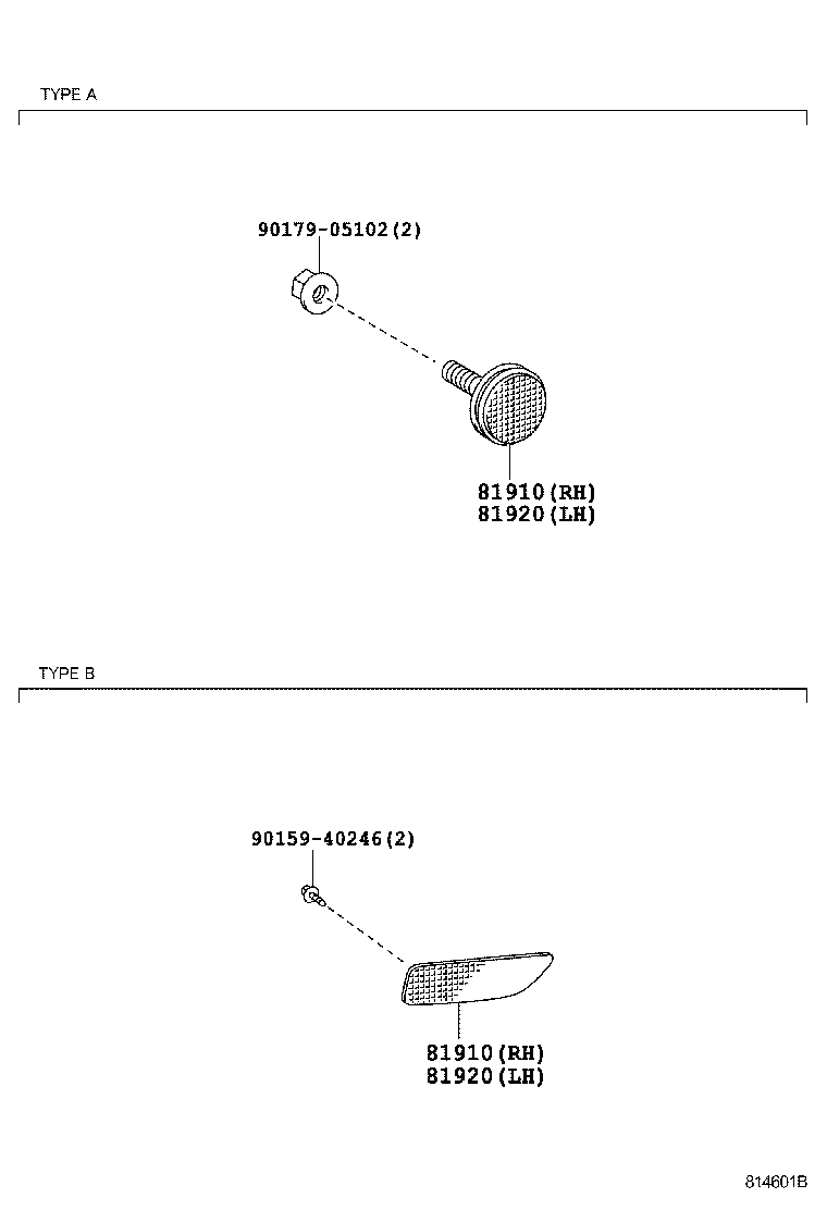 81910-02110 REFLECTOR ASSY, REFLEX, RH product image