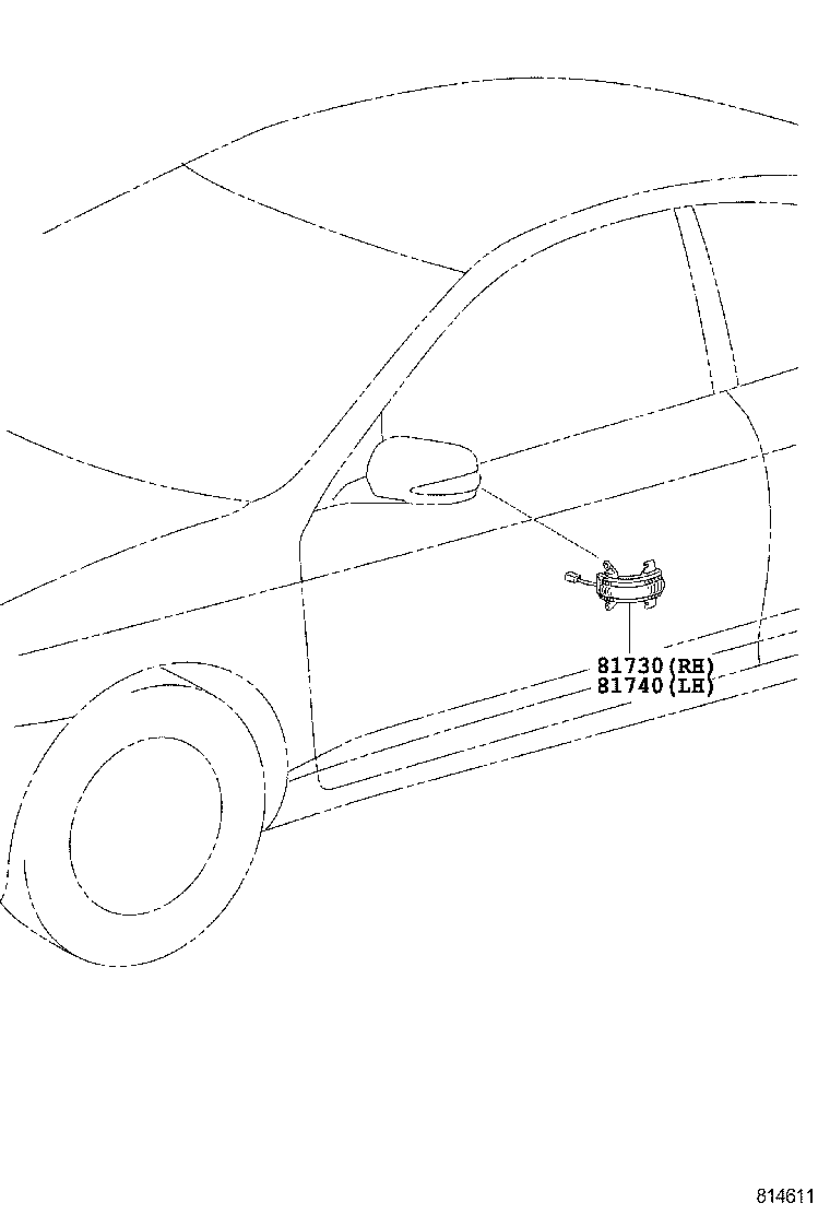 81731-51010 LENS, SIDE TURN SIGNAL LAMP, RH product image
