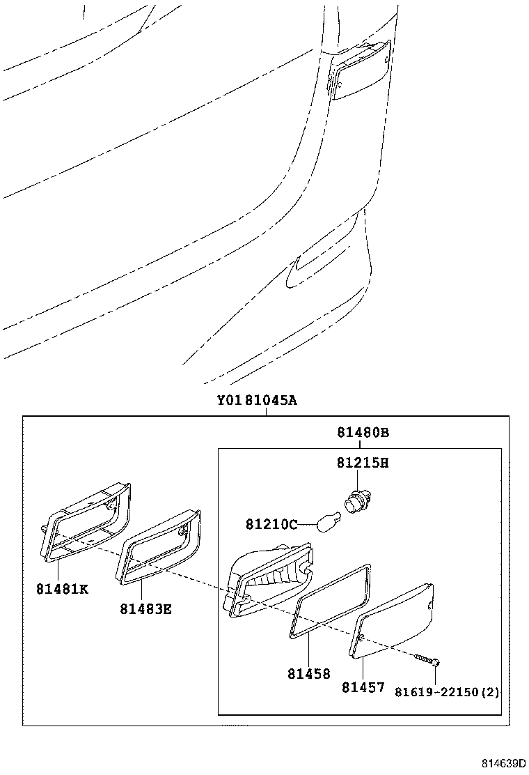 81483-58010 PROTECTOR, REAR FOG LAMP product image