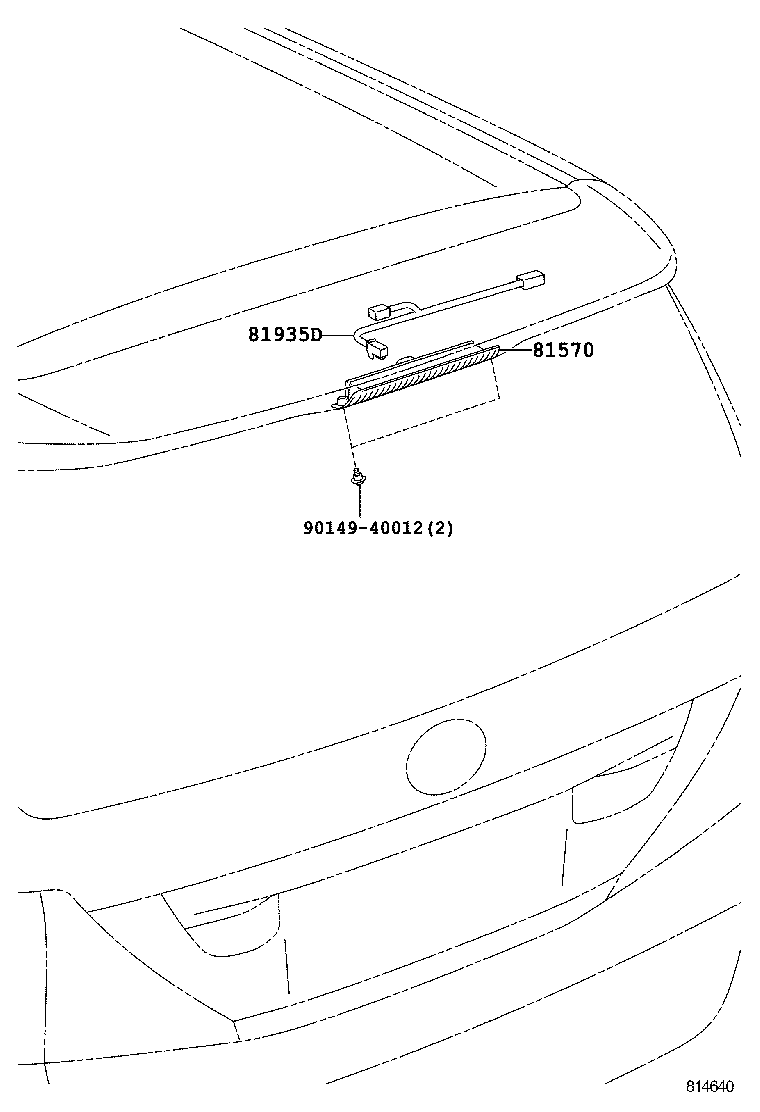 81935-58010 CORD ASSY, CENTER STOP LAMP product image