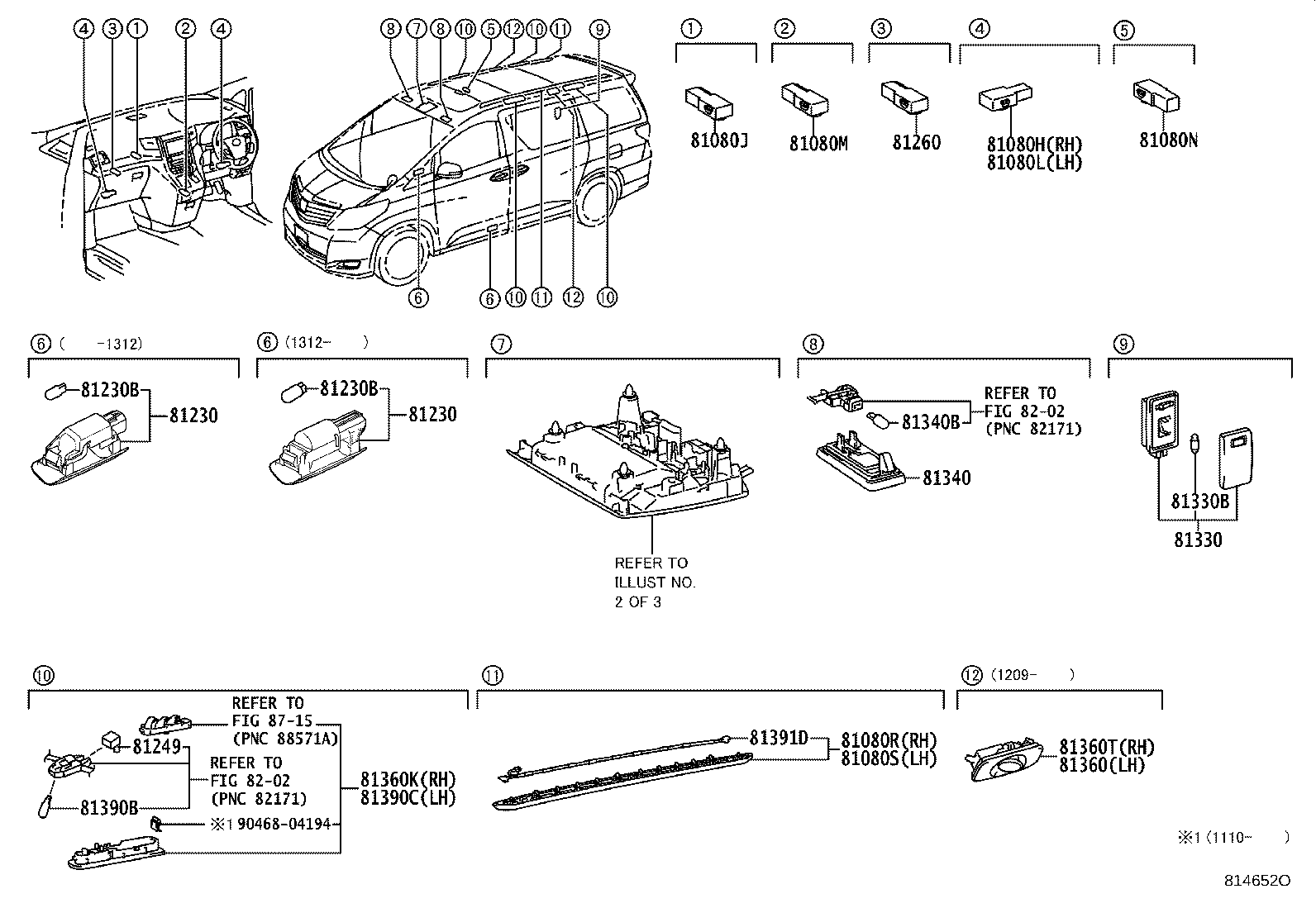 81361-58040 LENS, MAP LAMP product image