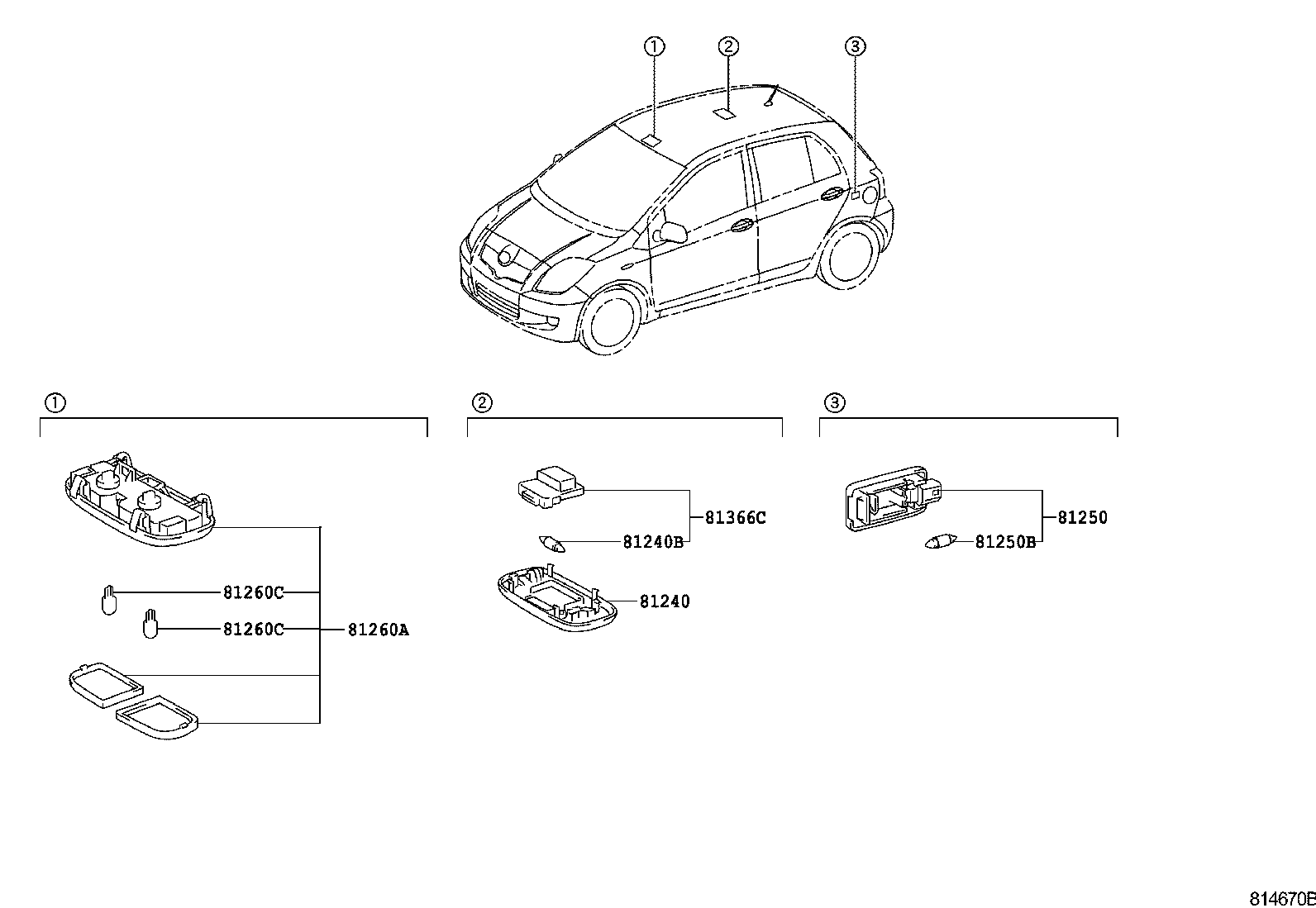 81260-0D100-B0 LAMP ASSY, MAP product image