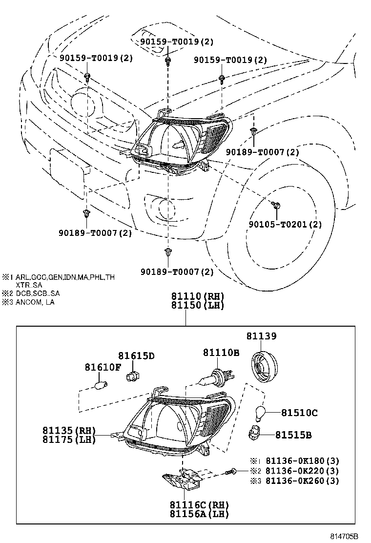 Thumbnail 2 for 81128-0K090