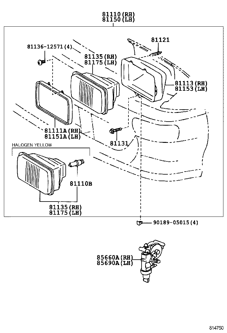 81110-2B490 HEADLAMP ASSY, RH product image