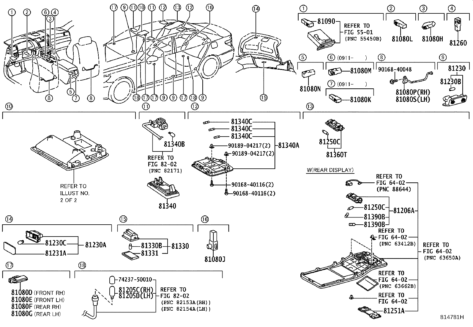 81260-50652-B2 LAMP ASSY, MAP product image