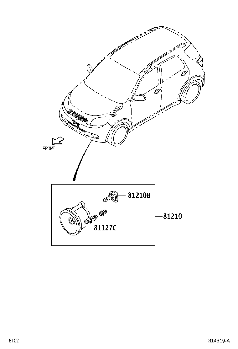 Toyota 90049-51171 BULB, FOG LAMP