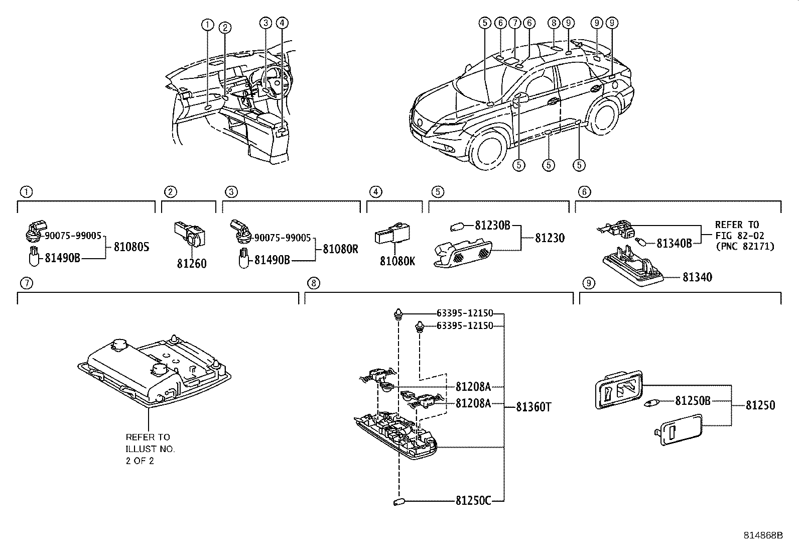 81260-48681 LAMP ASSY, MAP product image