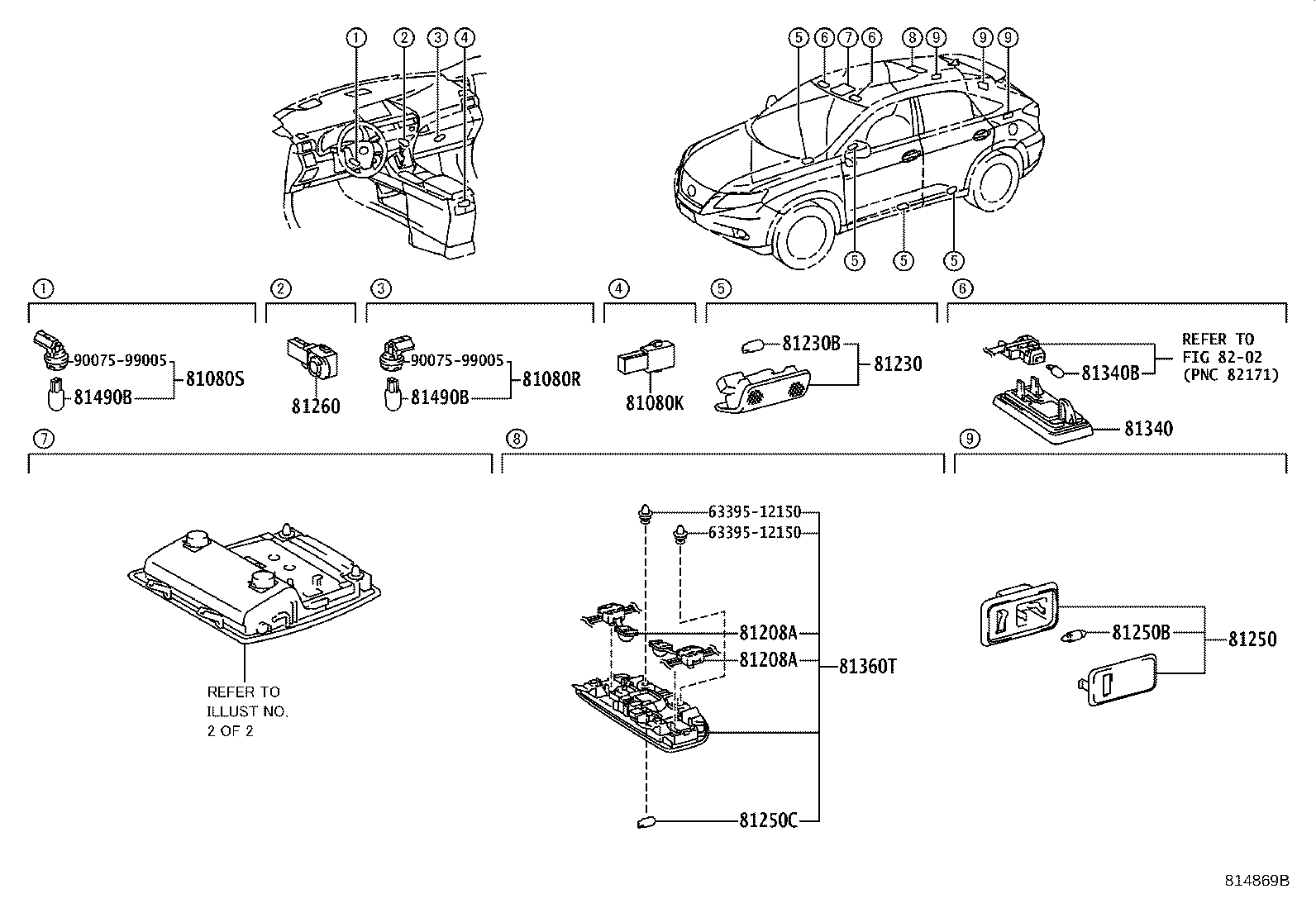 81260-48681 LAMP ASSY, MAP product image