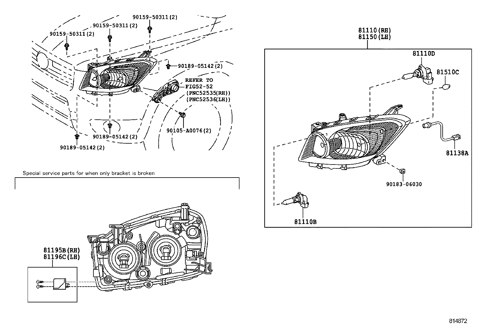81150-0R010 HEADLAMP ASSY, LH product image