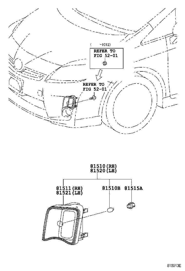 81515-47080 WIRE SUB-ASSY, FRONT TURN SIGNAL LAMP BODY product image