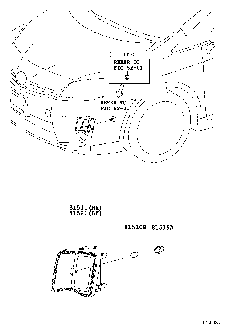 Toyota 81521-47060 LENS, FRONT TURN SIGNAL LAMP, LH