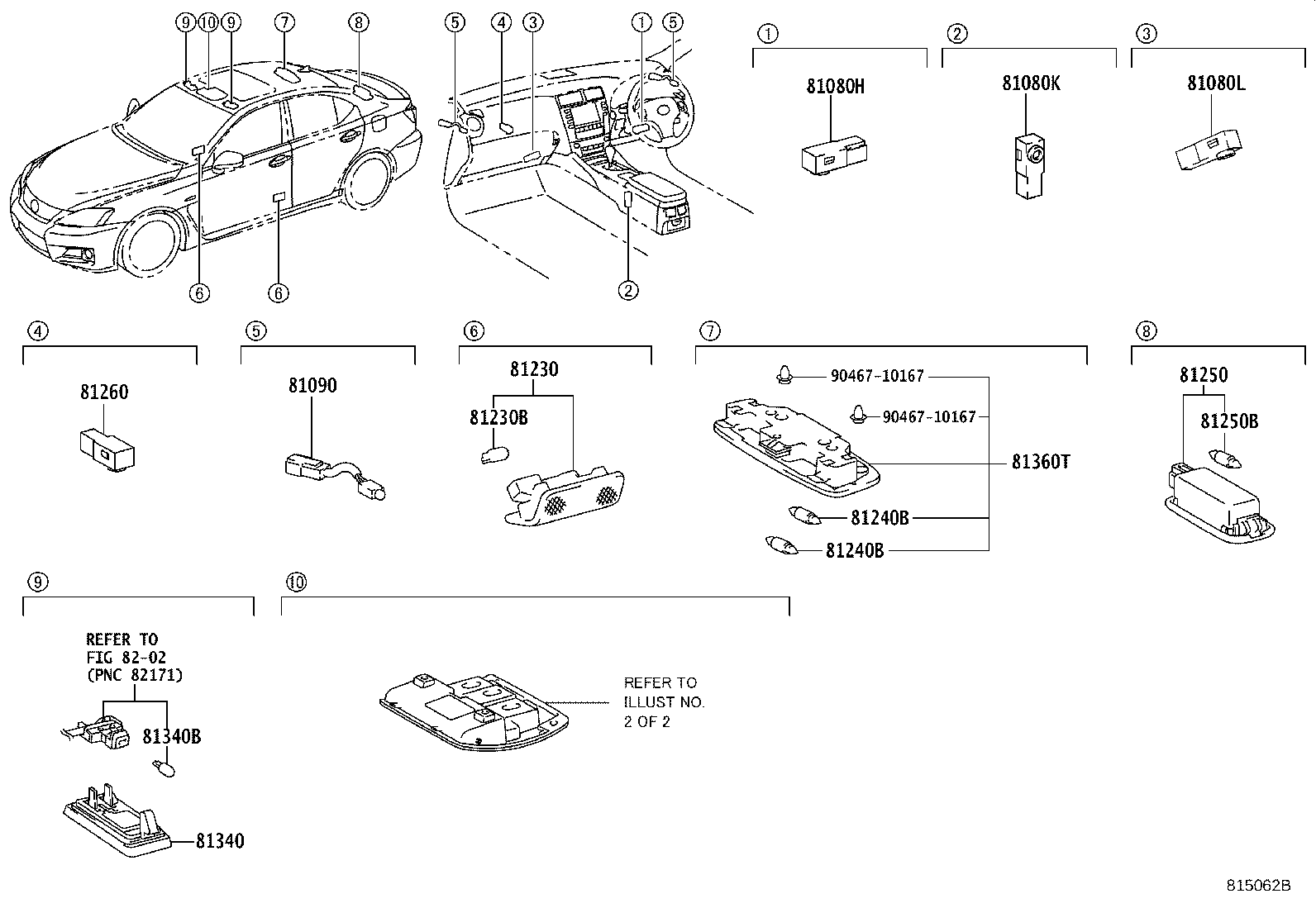81260-53151-C0 LAMP ASSY, MAP product image