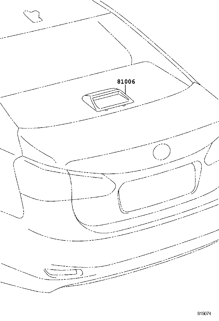81006-75010-C0 LAMP SET, STOP CENTER product image