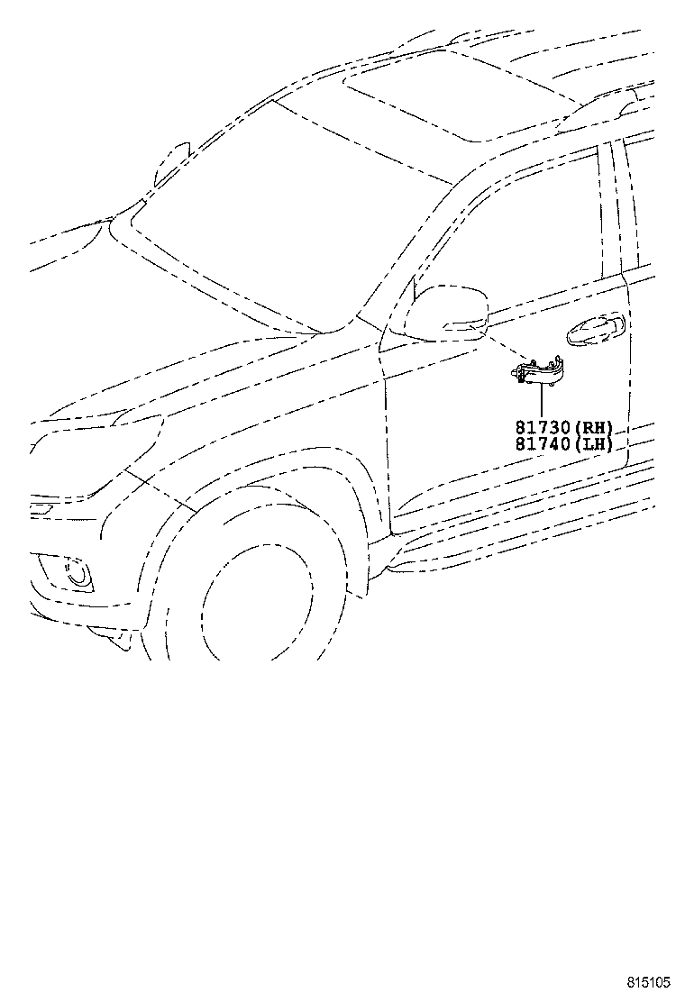 81740-60090 LAMP ASSY, SIDE TURN SIGNAL, LH product image
