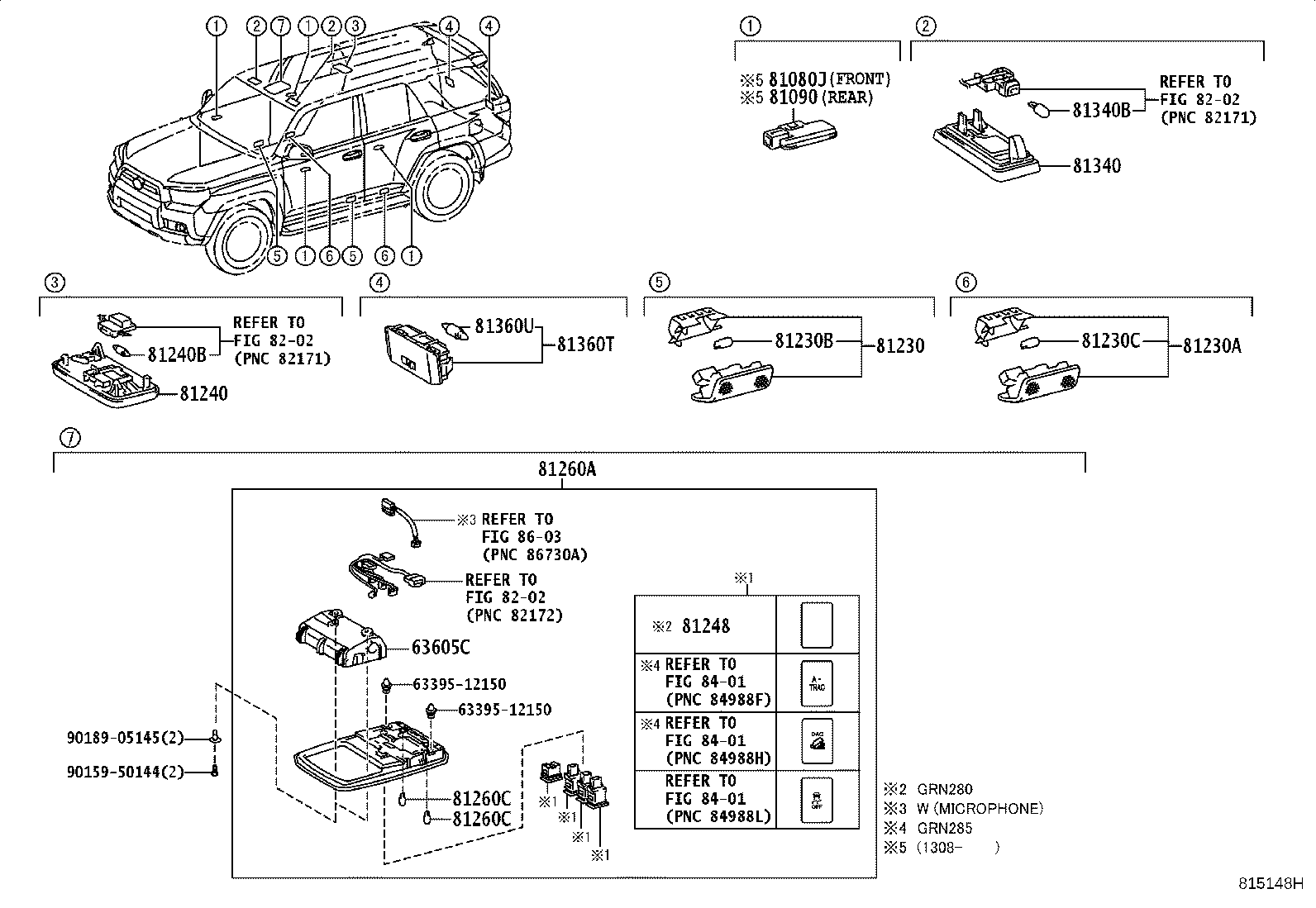 81260-35540-B0 LAMP ASSY, MAP product image