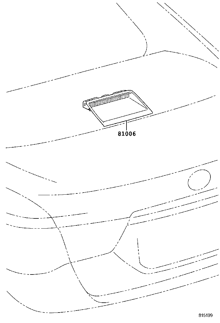 81006-22050-C0 LAMP SET, STOP CENTER product image
