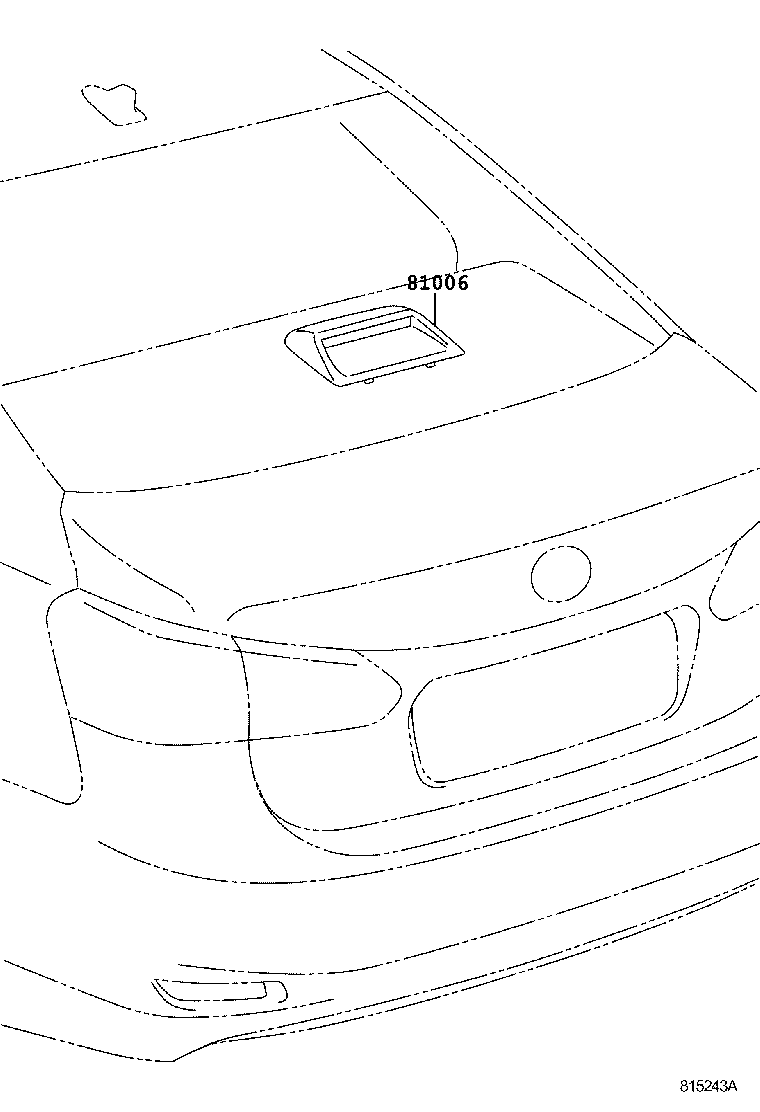 81006-75010-B0 LAMP SET, STOP CENTER product image