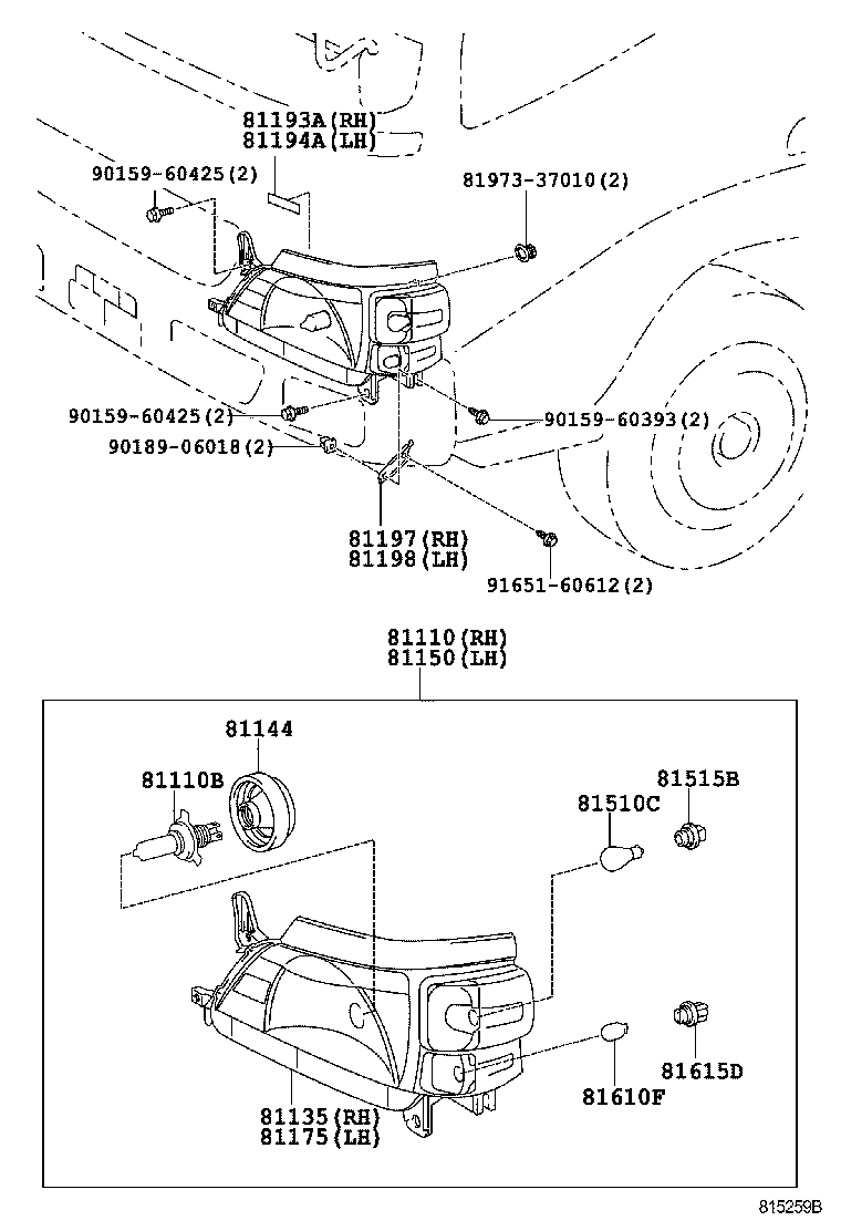 81121-0W030 SPRING, HEADLAMP TENSION product image