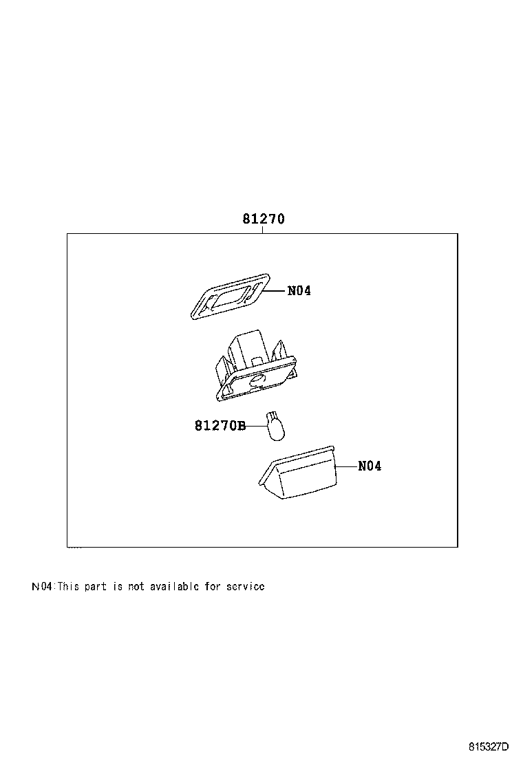 90080-81073 BULB (FOR LICENSE PLATE LAMP) product image