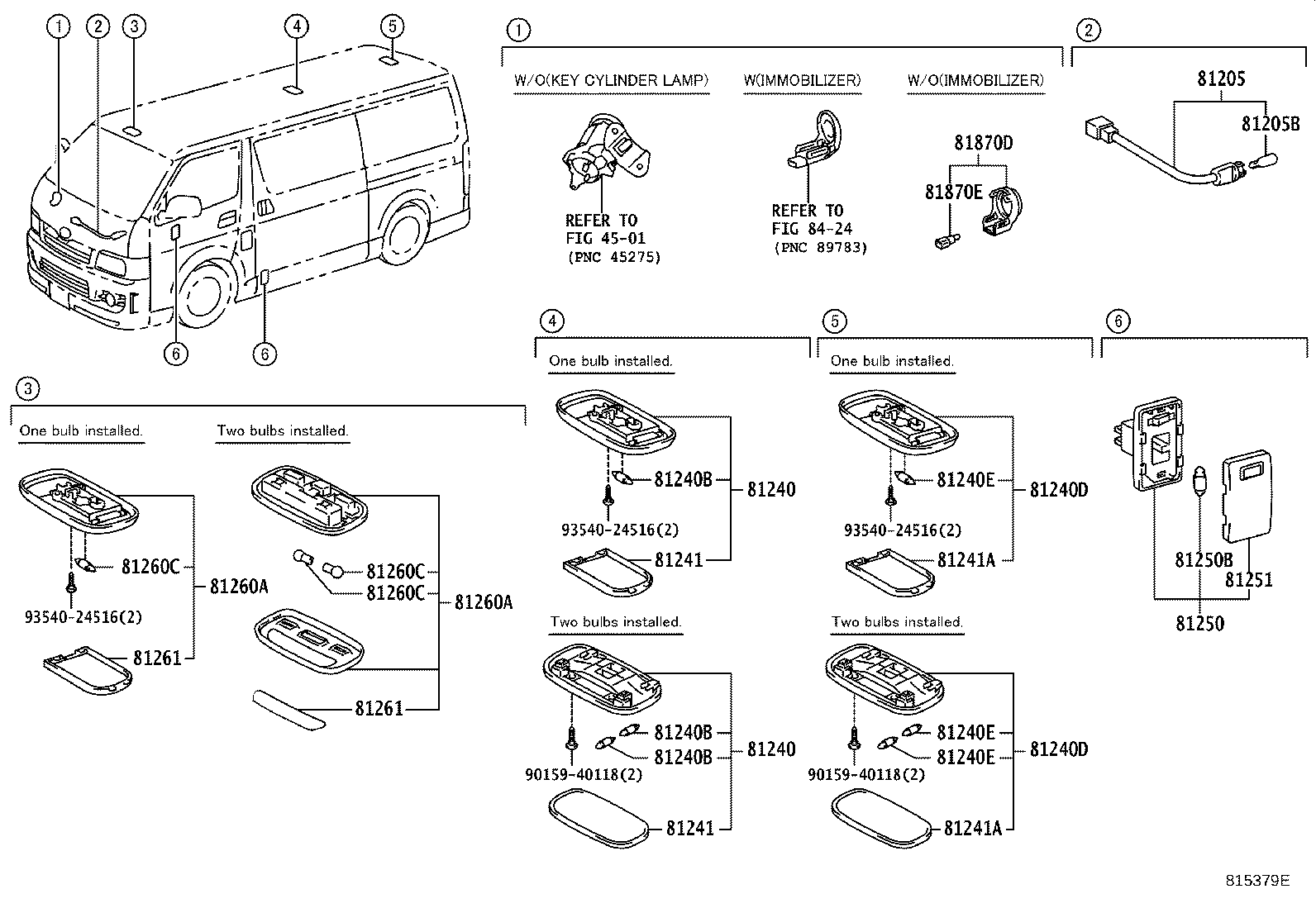 Toyota 81240-28080-B0 LAMP ASSY, ROOM, NO.1