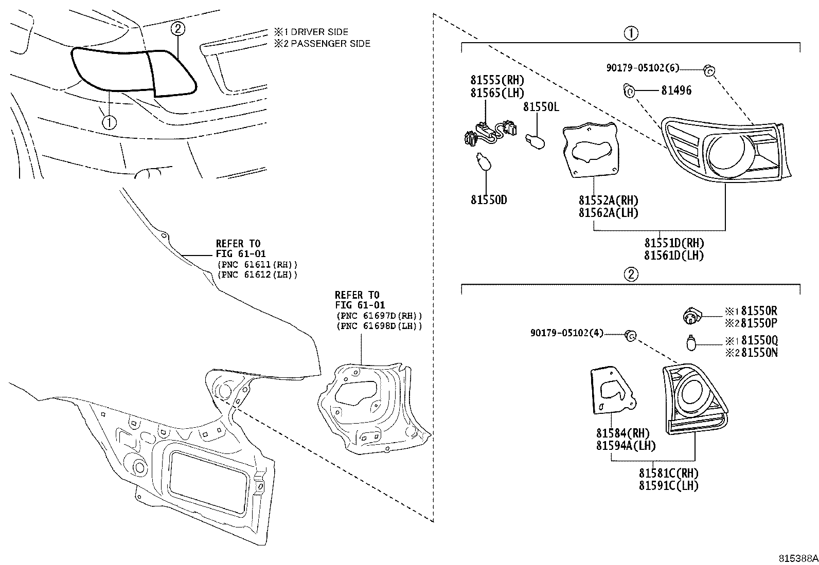 90075-60042 SOCKET, REAR FOG LAMP product image