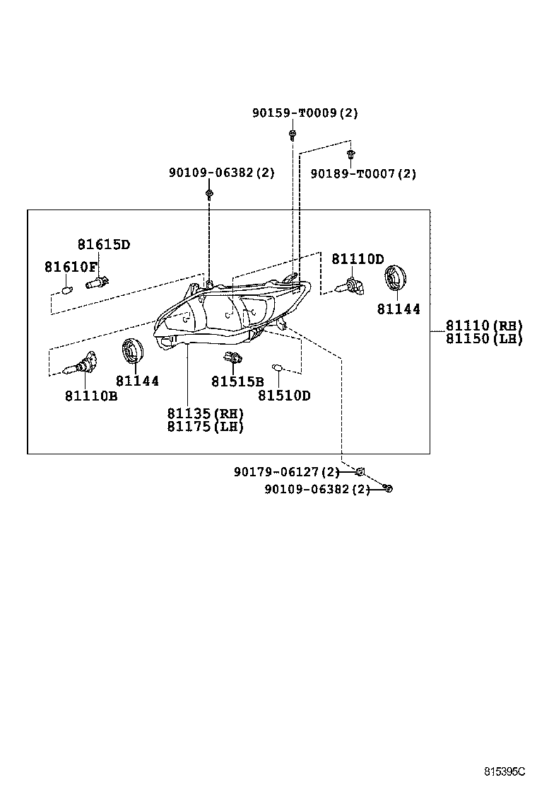 81107-02771 COMPUTER SUB-ASSY, HEADLAMP LIGHT CONTROL, RH product image