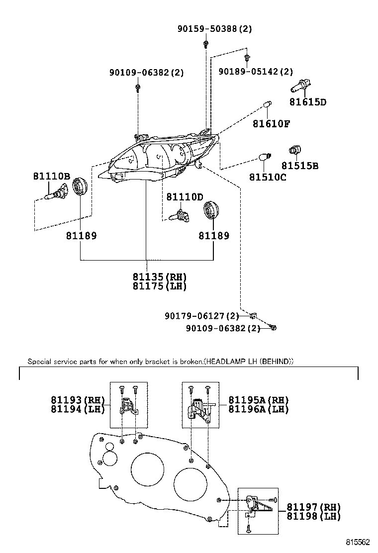 90981-AF004 BULB (FOR FRONT TURN SIGNAL LAMP) product image
