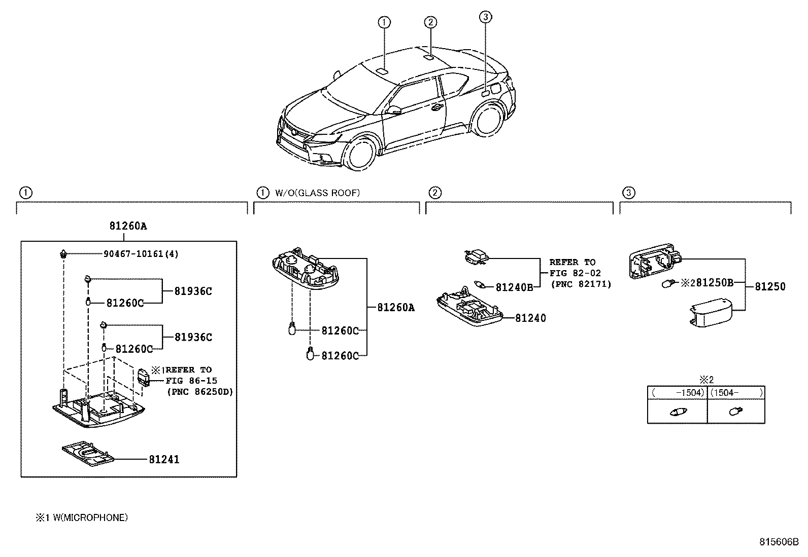 Toyota 81240-35020-B4 LAMP ASSY, ROOM, NO.1