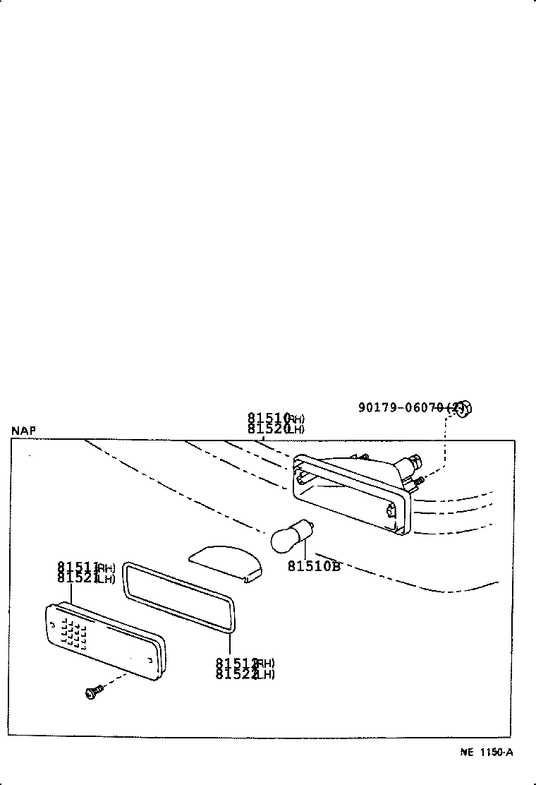 90080-81042 BULB (FOR FRONT TURN SIGNAL LAMP) product image