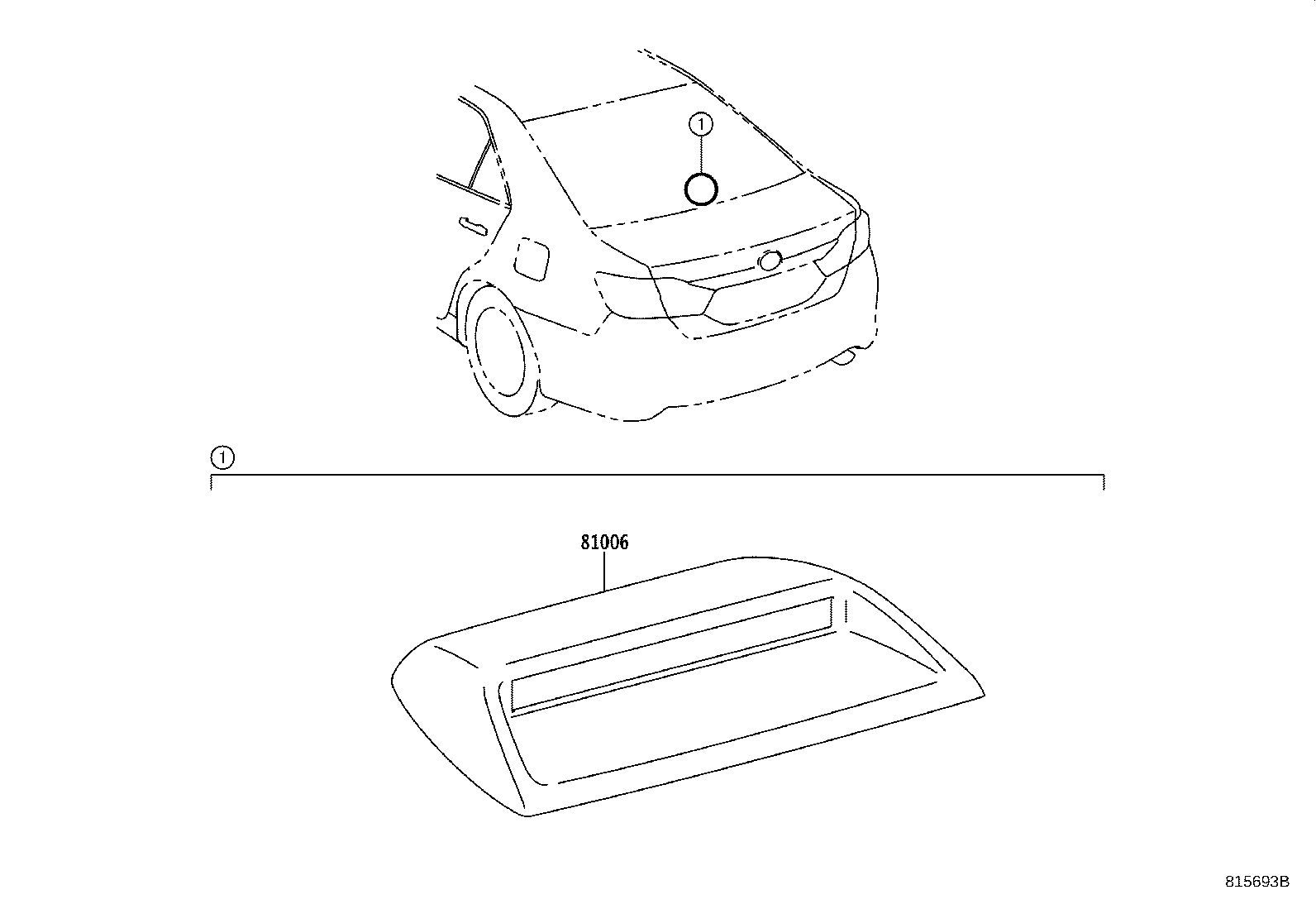 81006-33030-C0 LAMP SET, STOP CENTER product image