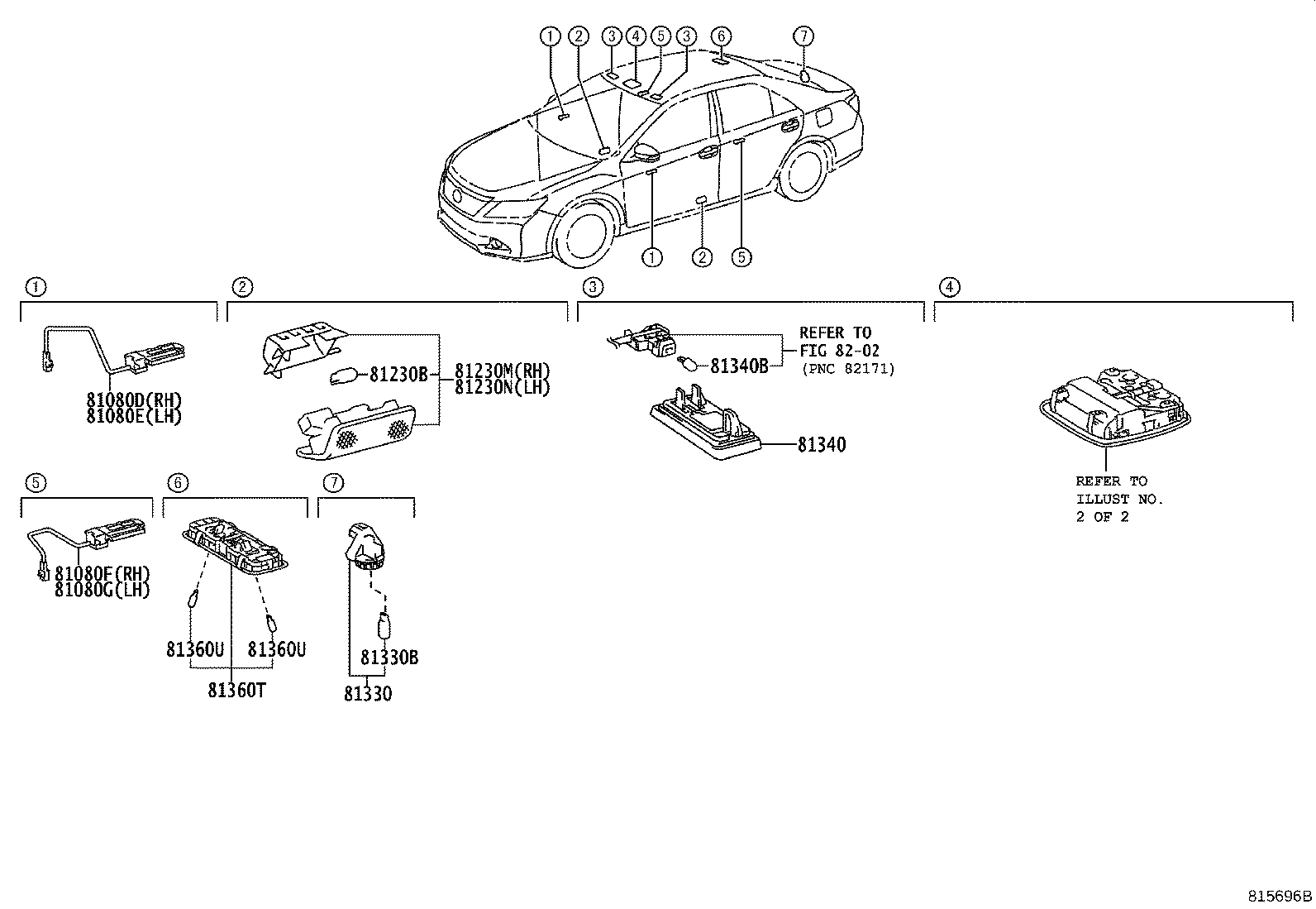 81080-33040 LAMP ASSY, FRONT DOOR INSIDE HANDLE ILLUMINATION, RH product image