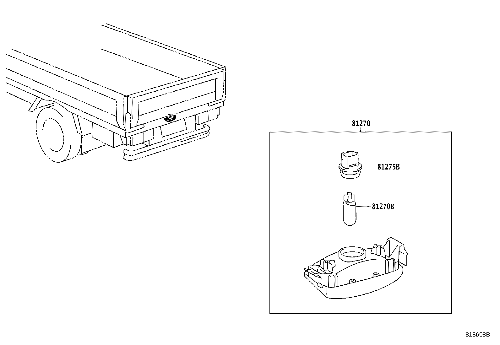 81270-37190 LAMP ASSY, LICENSE PLATE product image