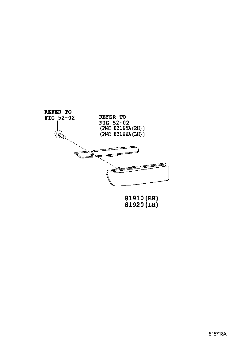 81490-05020 REFLECTOR ASSY, REFLEX, LH product image