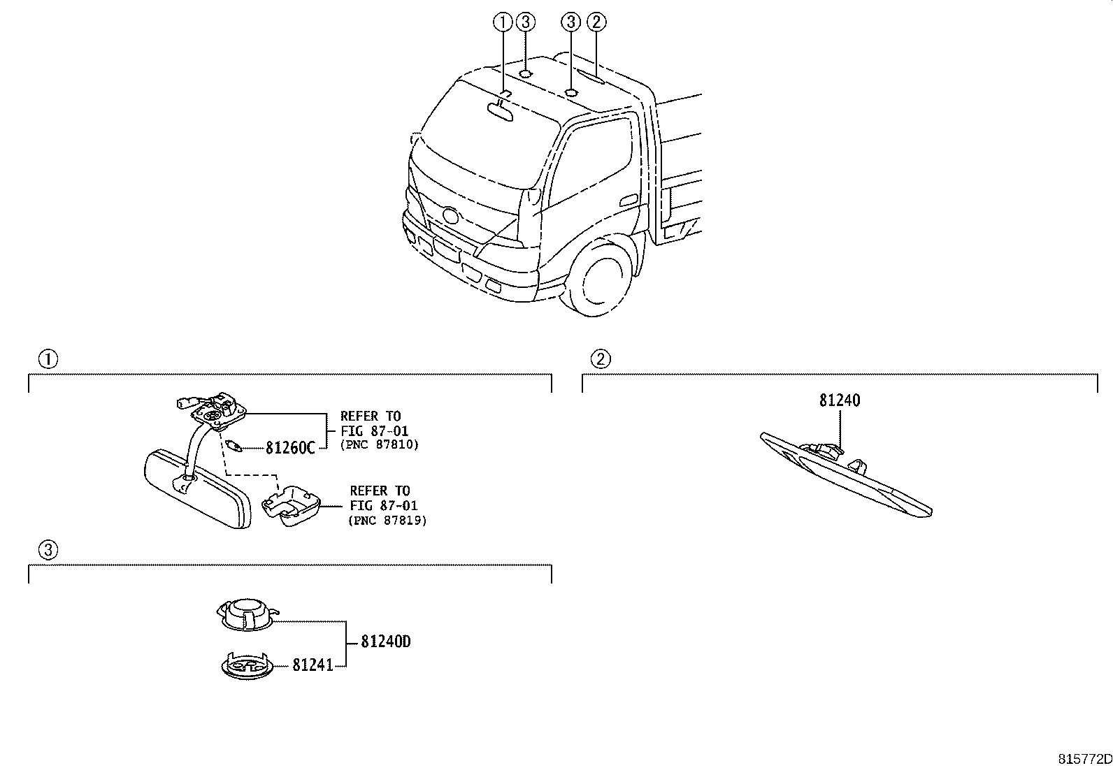 81241-E0050 LENS, ROOM LAMP, NO.1 product image