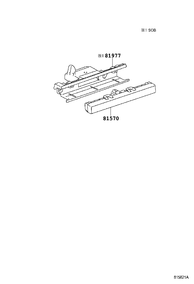 81977-60070 COVER, CENTER STOP LAMP product image